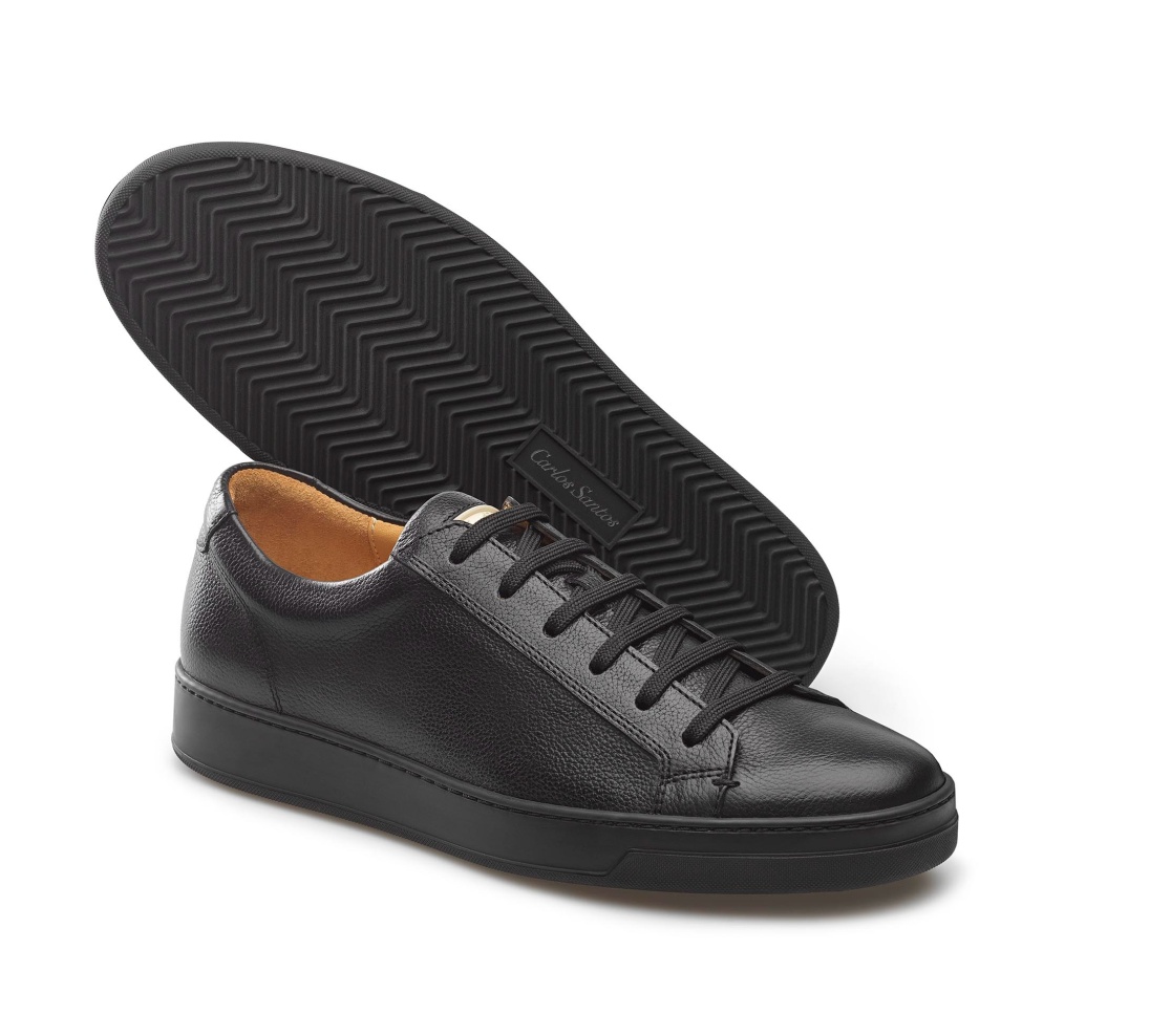 Leather Sneakers - Allen Grav Souple Nero